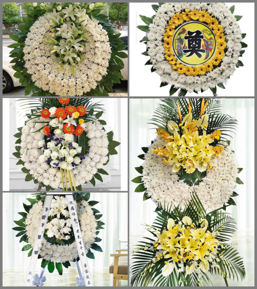 湖北孝感市大悟县东新乡红花村花圈速递